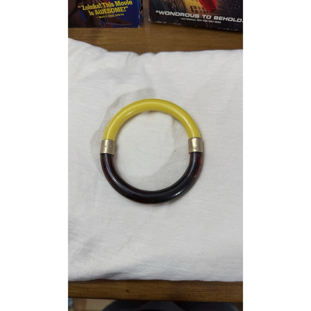 Marc‎ Jacobs yellow and brown bangle bracelet jewellery